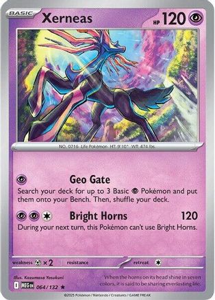 Xerneas 064 - Holofoil ME01 Mega Evolution - Rare