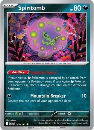 Spiritomb 087/132 ME01 Mega Evolution - Uncommon