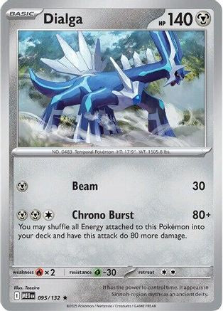 Dialga 095 - Reverse Holofoil ME01 Mega Evolution - Rare