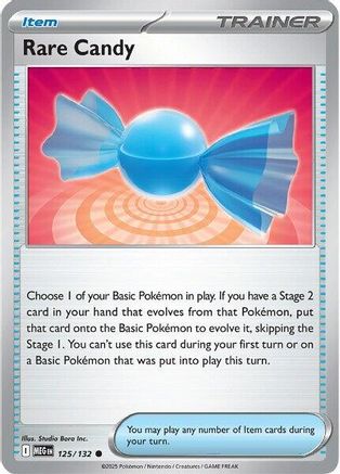 Rare Candy 125/132 ME01 Mega Evolution - Common