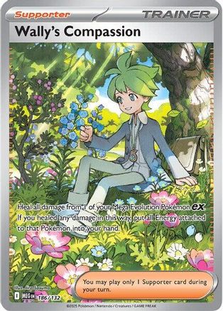Wally's Compassion 186/132 - Holofoil ME01 Mega Evolution - Special Illustration Rare