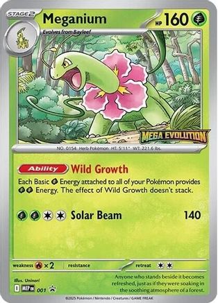 Meganium 001 ME Mega Evolution Promo - Promo