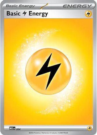 Basic Lightning Energy 004 MEE Mega Evolution Energies - Common