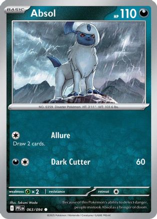 Absol 063 - Reverse Holofoil ME02 Phantasmal Flames - Common