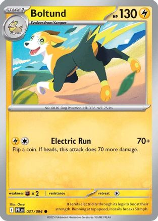 Boltund 031 - Reverse Holofoil ME02 Phantasmal Flames - Common