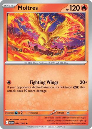 Moltres 014 ME02 Phantasmal Flames - Holo Rare