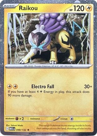 Raikou 048/132 - Holofoil ME01 Mega Evolution - Promo