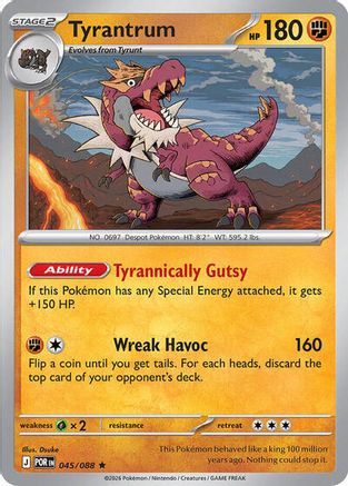 Tyrantrum 045 Deck Exclusives - Rare