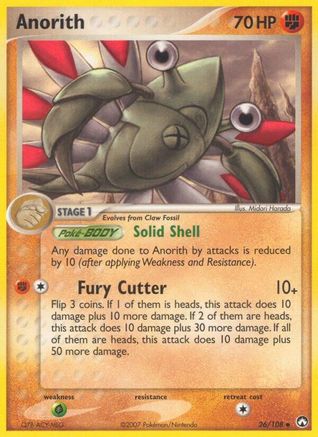 Anorith 026 - Reverse Holofoil Power Keepers - Uncommon