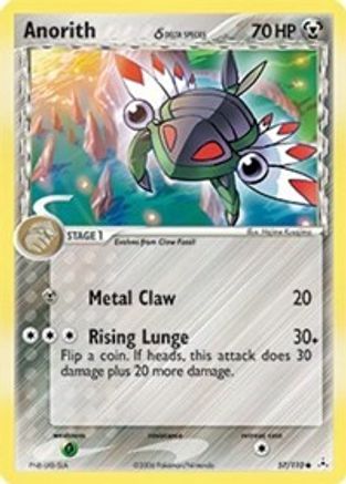 Anorith (Delta Species) 057/110 - Reverse Holofoil Holon Phantoms - Common