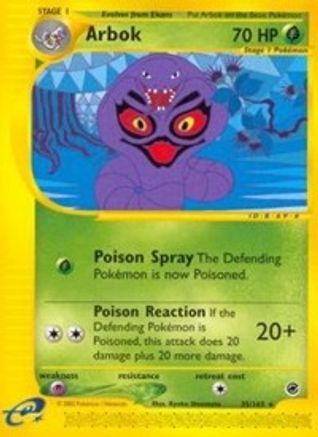 Arbok (35) 035 - Reverse Holofoil Expedition - Rare
