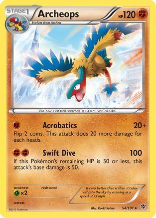 Archeops 054/101 - Holofoil Plasma Blast - Holo Rare