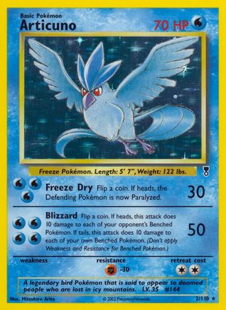 Articuno 002 - Reverse Holofoil Legendary Collection - Holo Rare