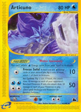 Articuno (4) 004 - Reverse Holofoil Skyridge - Rare