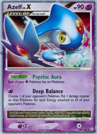 Azelf LV.X 140 - Holofoil Legends Awakened - Ultra Rare