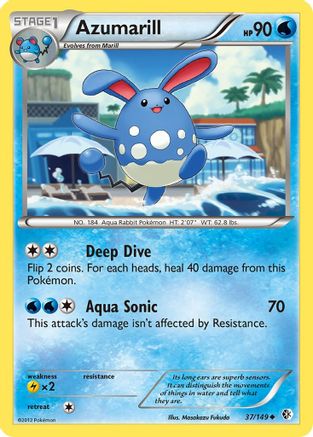 Azumarill 037 Boundaries Crossed - Uncommon