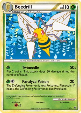 Beedrill 012 Unleashed - Rare