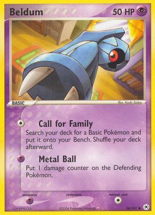Beldum 054/101 - Reverse Holofoil Hidden Legends - Common