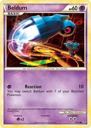 Beldum 044 - Reverse Holofoil Unleashed - Common