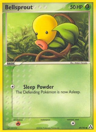 Bellsprout 049 - Reverse Holofoil Legend Maker - Common