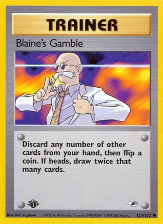 Blaine's Gamble 121/132 - Unlimited Gym Heroes - Common