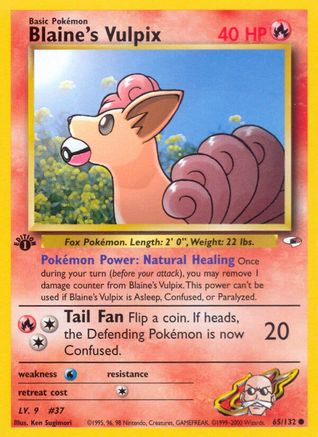 Blaine's Vulpix 065/132 - Unlimited Gym Heroes - Common