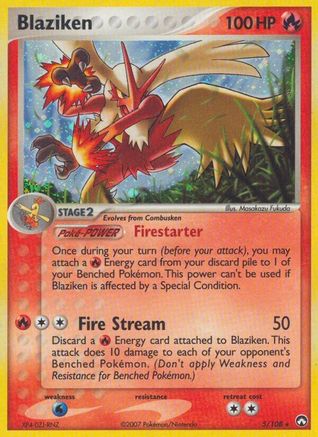 Blaziken 005 - Holofoil Power Keepers - Holo Rare