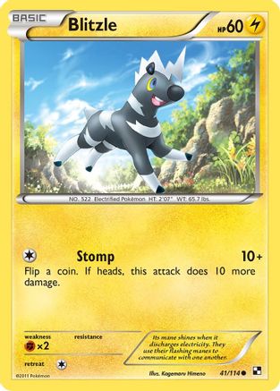 Blitzle (41) 041 - Reverse Holofoil Black and White - Common
