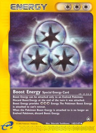 Boost Energy 145 - Reverse Holofoil Aquapolis - Uncommon