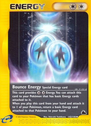 Bounce Energy 142 - Reverse Holofoil Skyridge - Uncommon