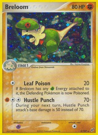 Breloom 003/107 - Reverse Holofoil Deoxys - Holo Rare