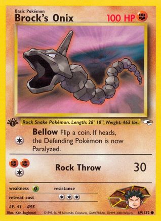 Brock's Onix (69) 069/132 - Unlimited Gym Heroes - Common