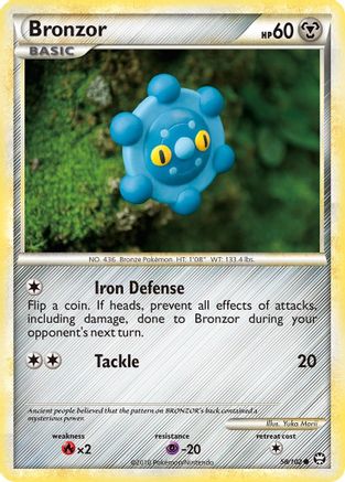 Bronzor 058/102 - Reverse Holofoil Triumphant - Common
