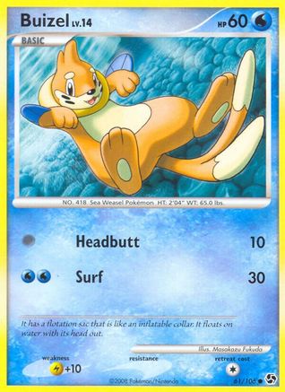 Buizel 061 - Reverse Holofoil Great Encounters - Common