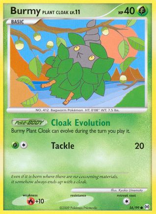 Burmy Plant Cloak 056 - Reverse Holofoil Arceus - Common