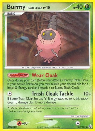 Burmy Trash Cloak 080 - Reverse Holofoil Secret Wonders - Common