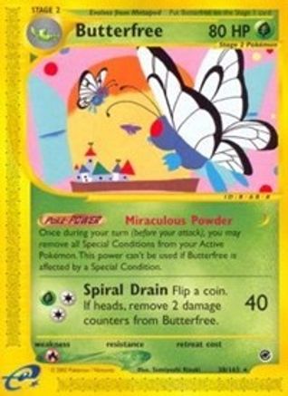 Butterfree (38) 038 - Reverse Holofoil Expedition - Rare