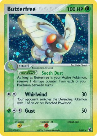 Butterfree 002 - Holofoil FireRed & LeafGreen - Holo Rare