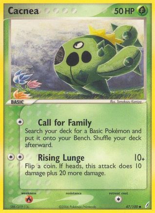 Cacnea 047/100 - Reverse Holofoil Crystal Guardians - Common