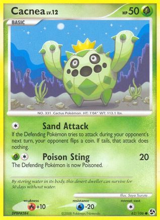 Cacnea 062/106 - Reverse Holofoil Great Encounters - Common
