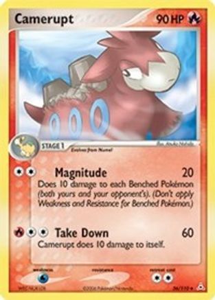 Camerupt 036 - Reverse Holofoil Holon Phantoms - Uncommon