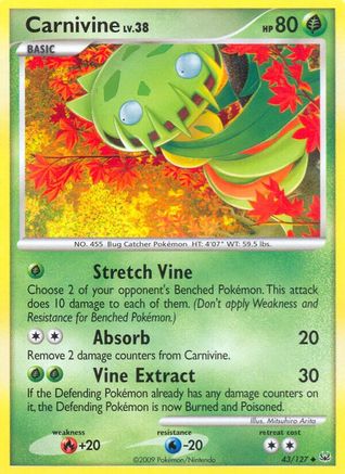 Carnivine (43) 043 - Reverse Holofoil Platinum - Uncommon