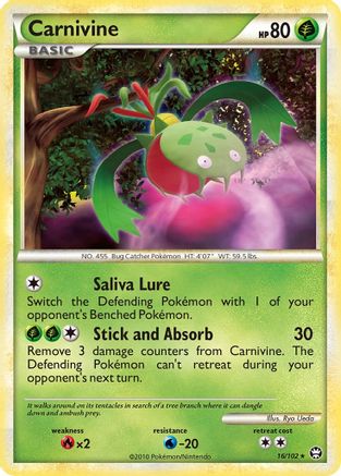 Carnivine 016 - Reverse Holofoil Triumphant - Rare