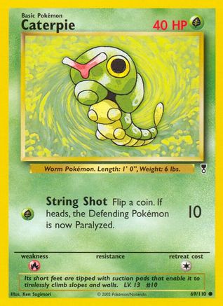 Caterpie 069/110 - Reverse Holofoil Legendary Collection - Common