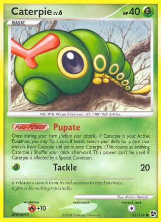 Caterpie 063/106 - Reverse Holofoil Great Encounters - Common