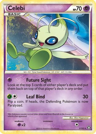 Celebi 003/102 - Reverse Holofoil Triumphant - Holo Rare
