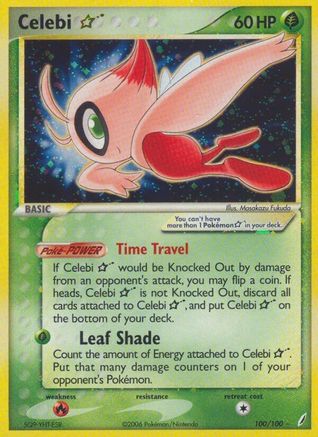 Celebi Star 100/100 - Holofoil Crystal Guardians - Ultra Rare