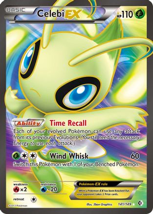 Celebi EX (141 Full Art) 141 - Holofoil Boundaries Crossed - Ultra Rare
