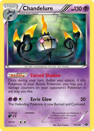 Chandelure (Secret) 101 - Holofoil Next Destinies - Secret Rare