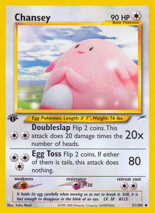Chansey 031/105 - 1st Edition Neo Destiny - Uncommon